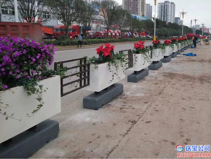 重庆花盆花箱，景观花箱